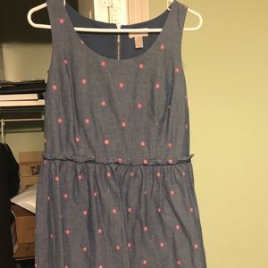Loft polka dot summer dress